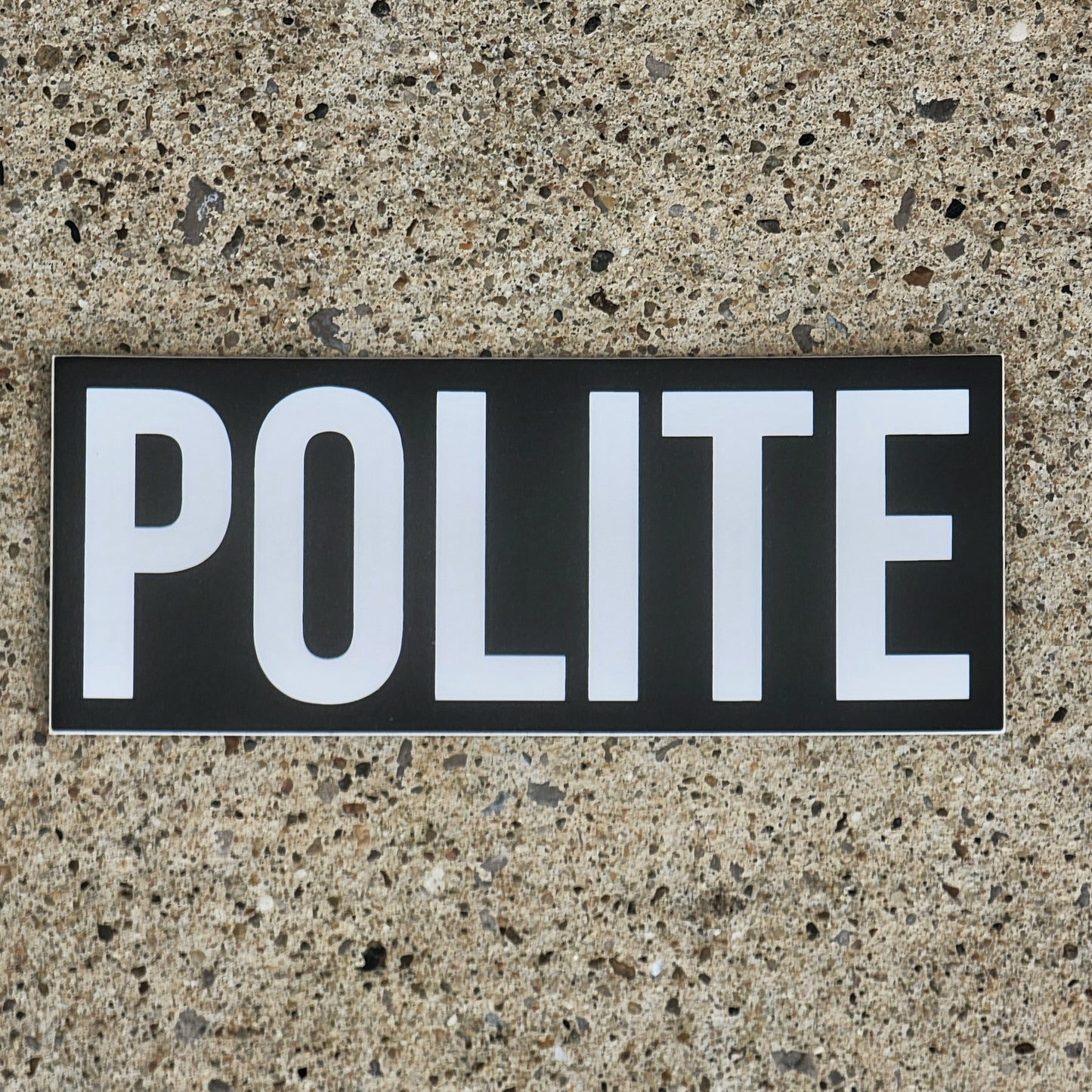 POLITE sticker